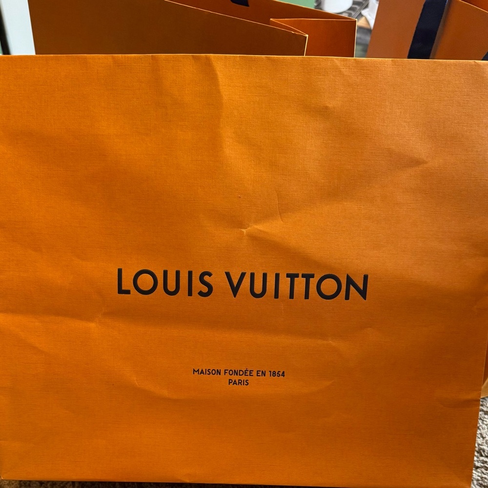 Louis Vuitton Tote Shopping Bag Authentic 15 x 13.25 x 6.25